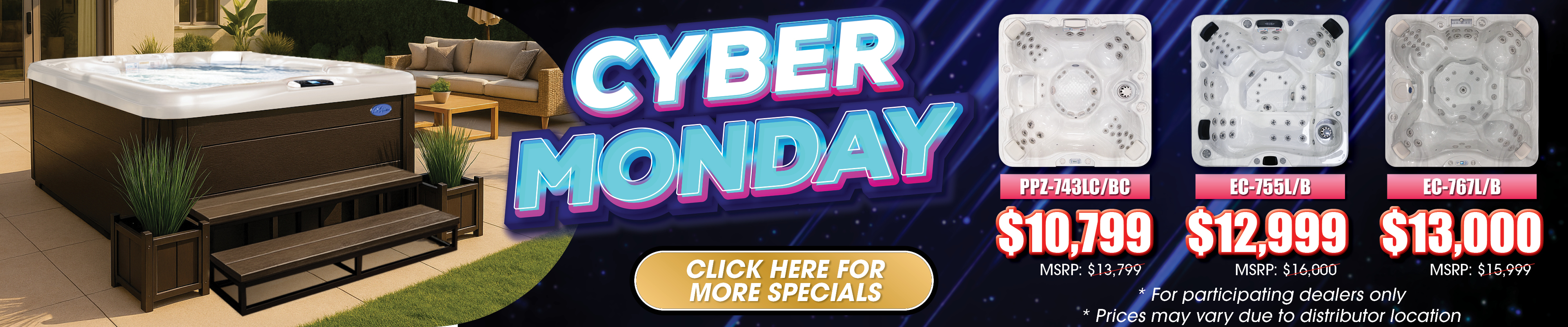 Calspas hot tub being used in a family setting - Carrabassett Valley